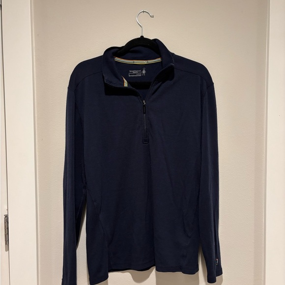 Smartwool Other - Smartwool Blue 1/4 zip wool top with Long Sleeves